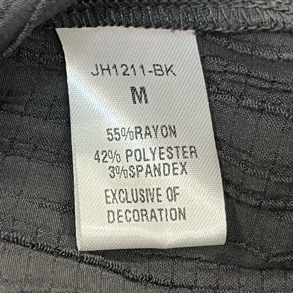 THML Embroidered Boho Blouse Medium Black Rust Leopard Back Long Sleeve Top - Picture 9 of 10